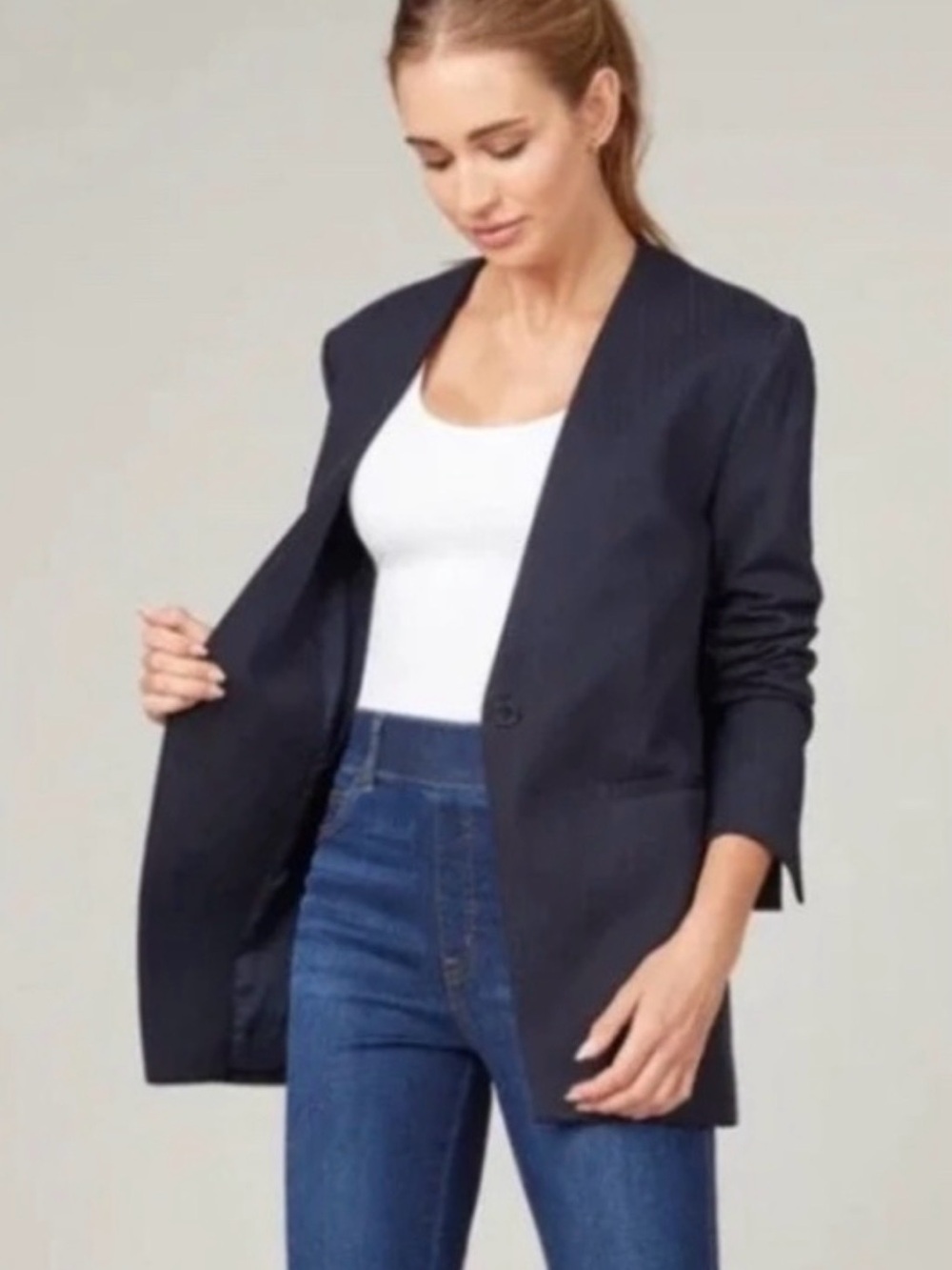 Spanx collarless blazer NEW